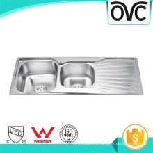 Produtos de venda Double Ss Ss Kitchen Sink Com Board Selling Products Double Ss Ss Kitchen Sink Com Board